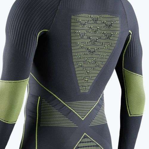 Pánska termoakčná mikina X-Bionic Energy Accumulator 4.0 charcoal/yellow