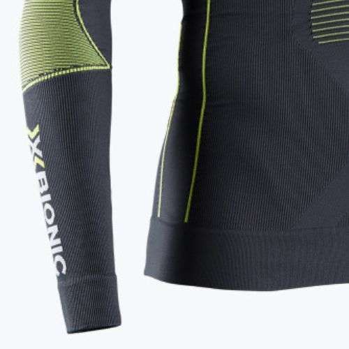 Pánska termoakčná mikina X-Bionic Energy Accumulator 4.0 charcoal/yellow