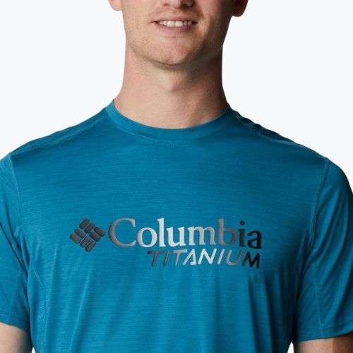 Columbia pánske trekingové tričko Titan Pass Graphic Tee blue 1991471