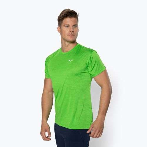 Pánske trekingové tričko Salewa Puez Melange Dry pale frog melange 00-0000026537