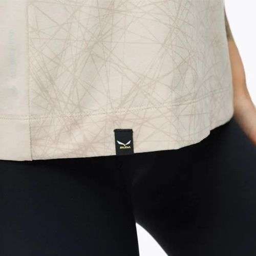 Salewa Lavaredo Hemp Print dámske trekové tričko beige 00-0000028023