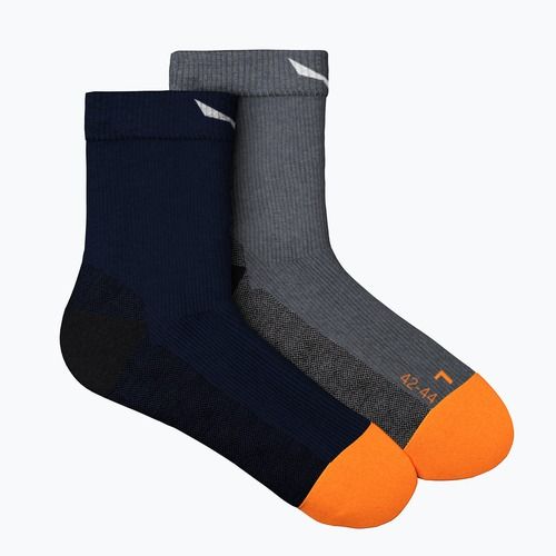 Salewa MTN TRN AM pánske trekingové ponožky navy blue-grey 00-0000069034