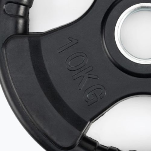 XTREXO čierna pogumovaná liatina závažie RW10 10 kg