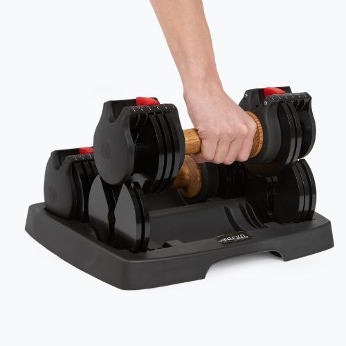 XTREXO ADS15 nastaviteľná činka / činka čierna