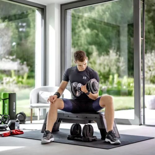 Nastaviteľná činka XTREXO TXO-B4W002 24 kg čierna