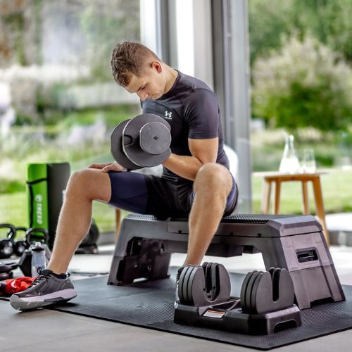 Nastaviteľná činka XTREXO TXO-B4W005 32 kg čierna