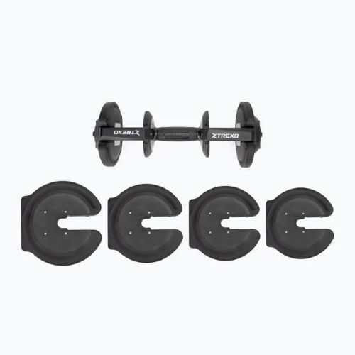 Nastaviteľná činka XTREXO TXO-B4W003 18 kg čierna