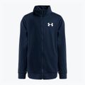 Under Armour Úpletová detská tréningová tepláková súprava námornícka modrá 1363290-408 3