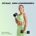 Pogumovaná činka XTREXO Hex HXD100 10 kg 2