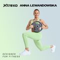 XTREXO čierna pogumovaná liatina hmotnosť RW15 15 kg 2