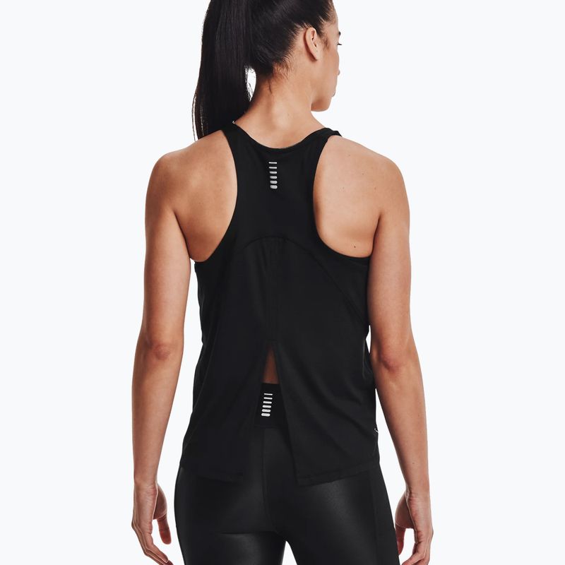 Dámske tréningové tričko Under Armour Isochill Run Tank black 1361925-001 2