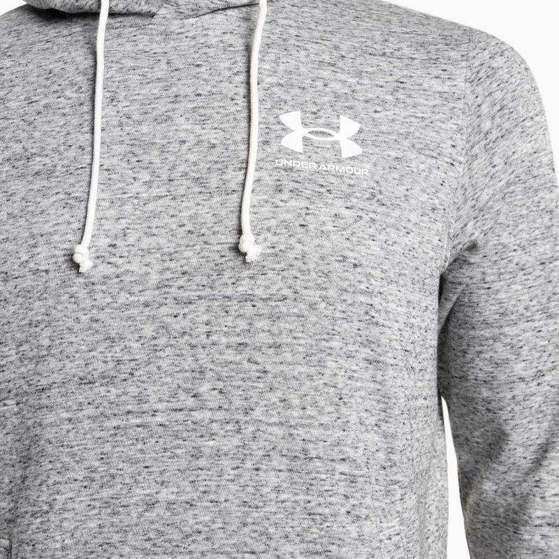 Under Armour pánska tréningová mikina Rival Terry LC sivá 1370401-112 3