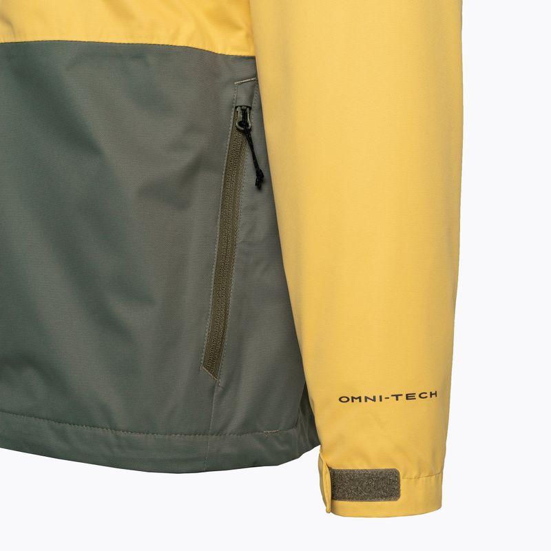 Columbia pánska bunda do dažďa Hikebound yellow-green 1988621 9
