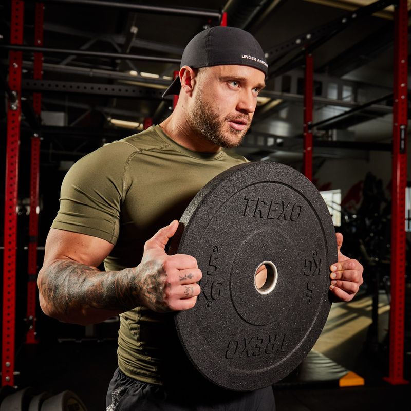 Olympijské nárazníkové závažia XTREXO čierne TRX-BMP5 5 kg 7