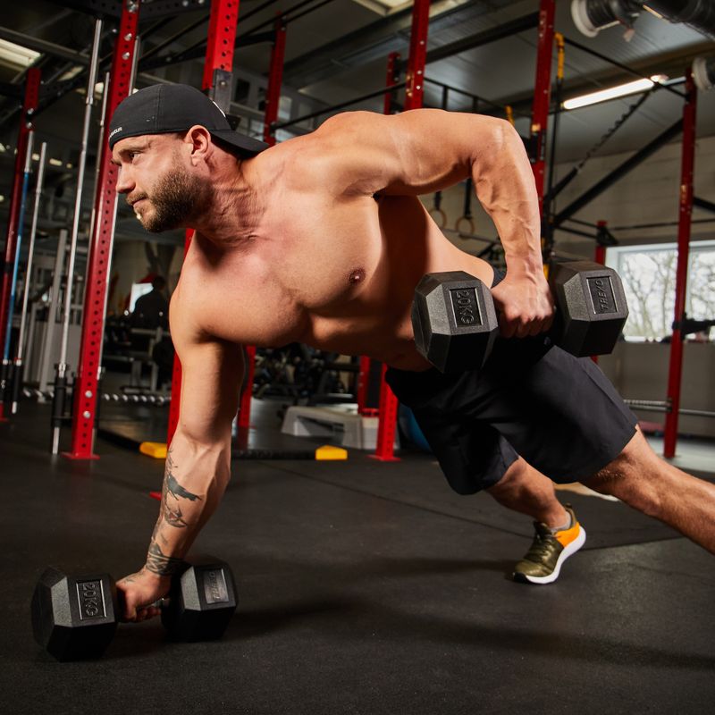 XTREXO Hex HXD200 20 kg pogumované činky 10