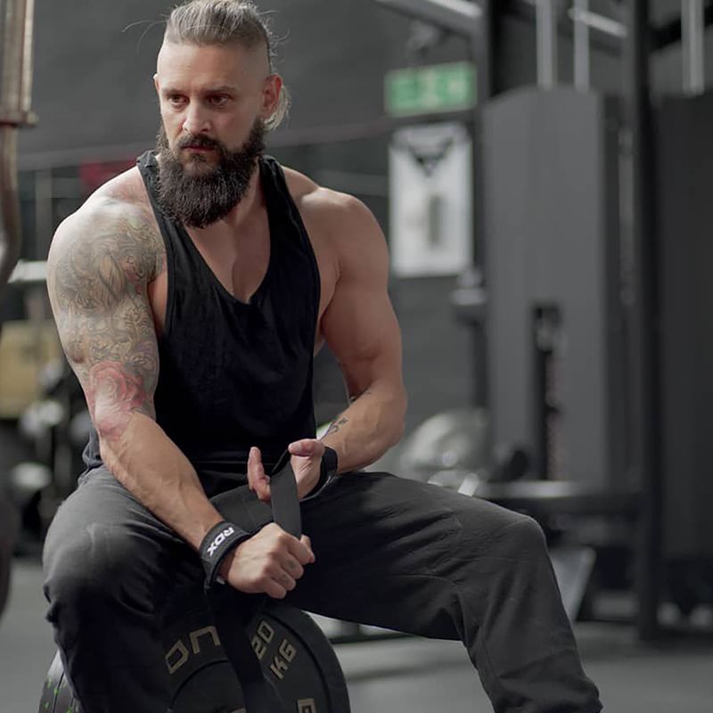 RDX Single Strap vzpieračské popruhy čierne WAN-W1B+ 2