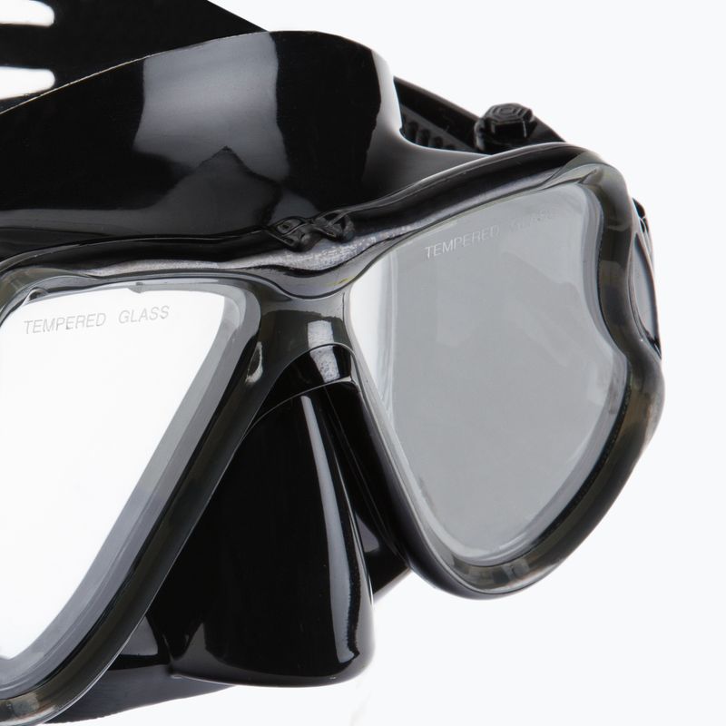 Šnorchlovací set AQUASTIC Maska + šnorchel čierny MSA-01C 8