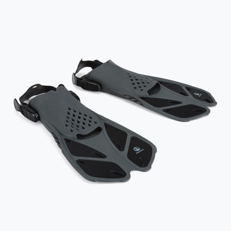 Šnorchlovací set AQUASTIC Maska + šnorchel čierny SMFK-01SC 3