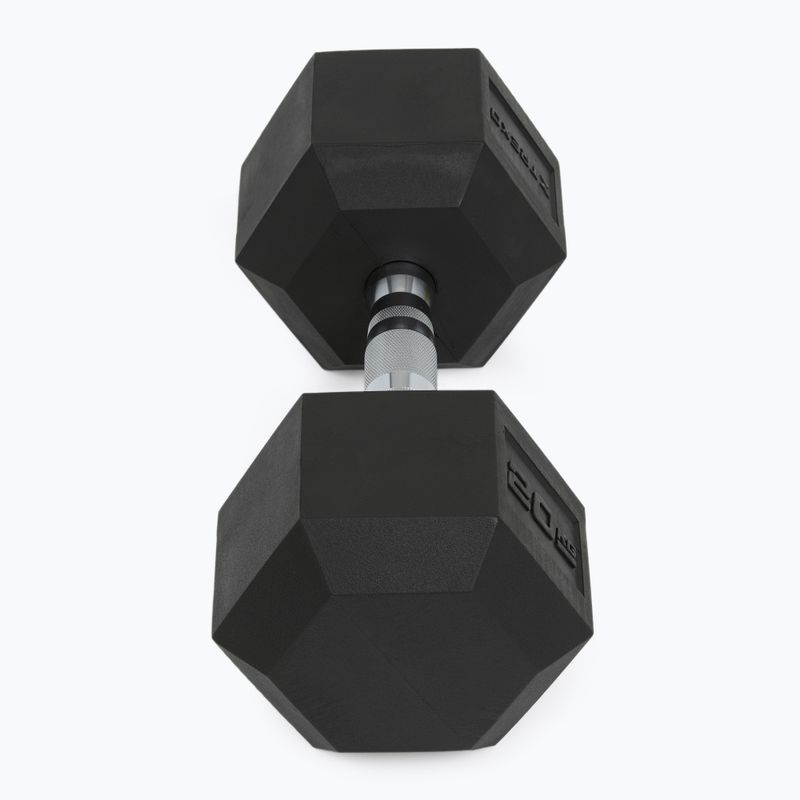 XTREXO Hex HXD200 20 kg pogumované činky 6