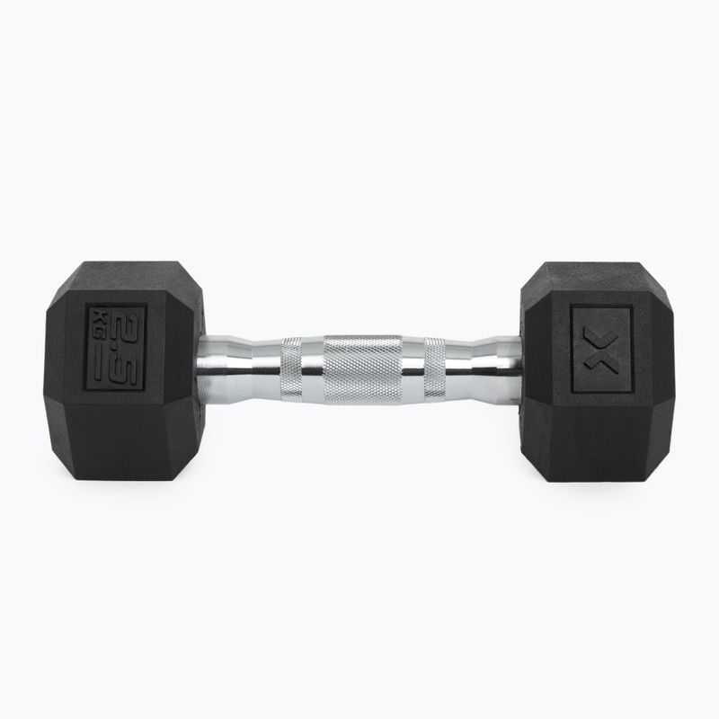 Pogumovaná činka XTREXO Hex HXD25 2,5 kg 7