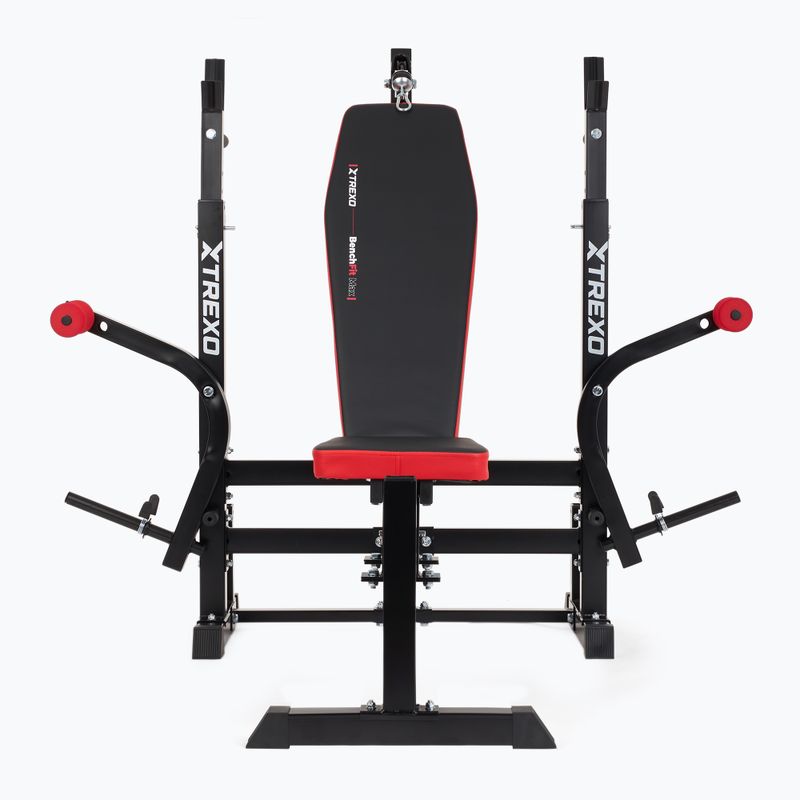 Posilňovacia lavica XTREXO BenchFit Max so stojanom a bicepsovým pultom black 13