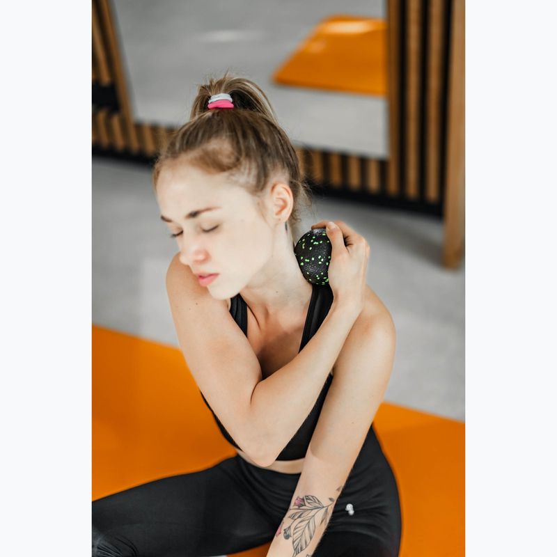 Masážna loptička XTREXO TRX-MSB008 8 cm čierna/limetková 3