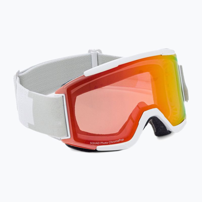 Lyžiarske okuliare Smith Squad white vapor/chromapop photochromic red mirror M668