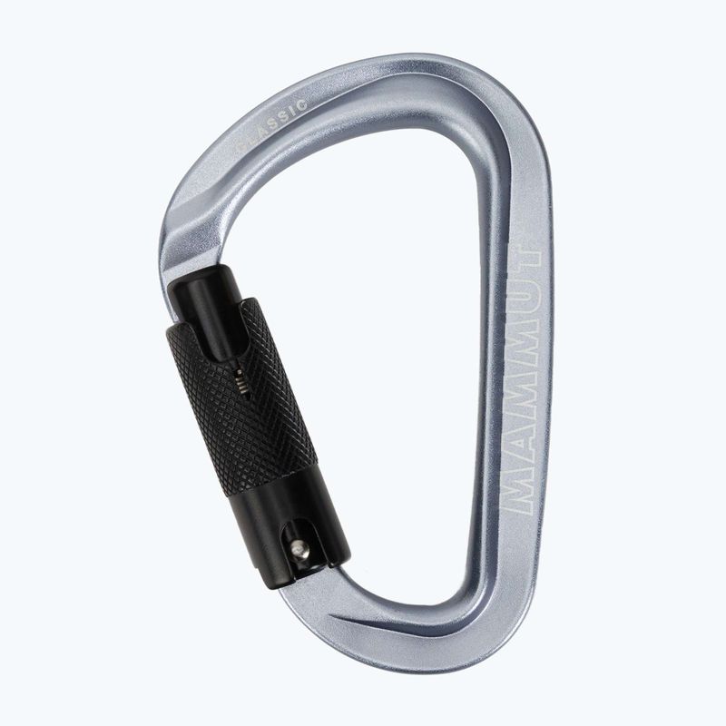 Lezecká karabína Mammut Classic HMS Twistlock Plus light grey 2