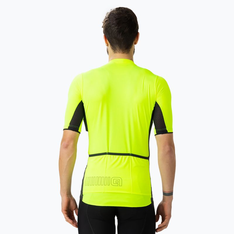 Pánsky cyklistický dres Alé Color Block žltý L14246019 2