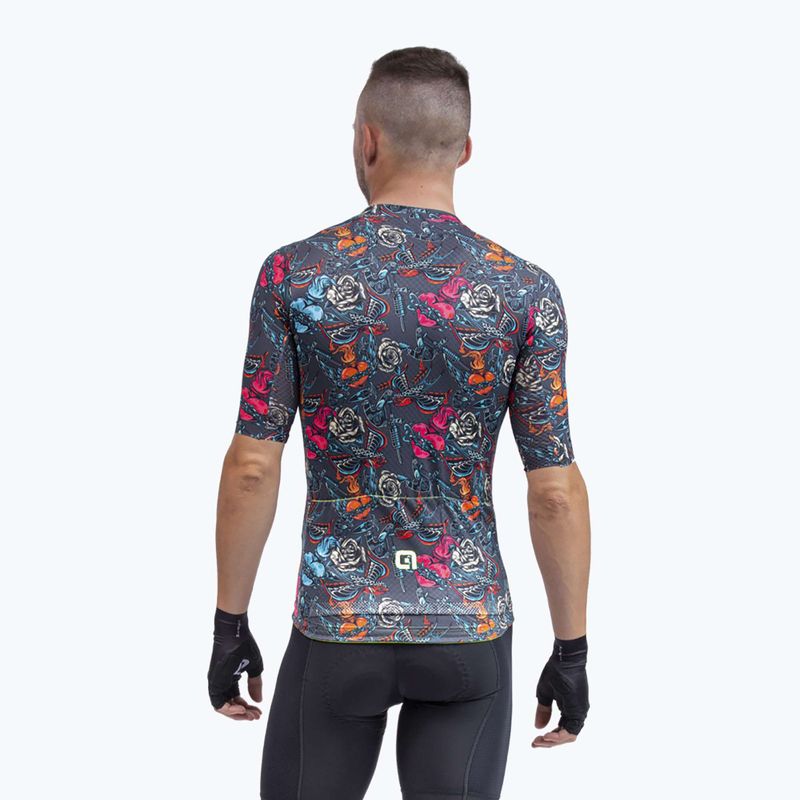 Pánsky cyklistický dres Alé Tattoo šedý L22111403 2