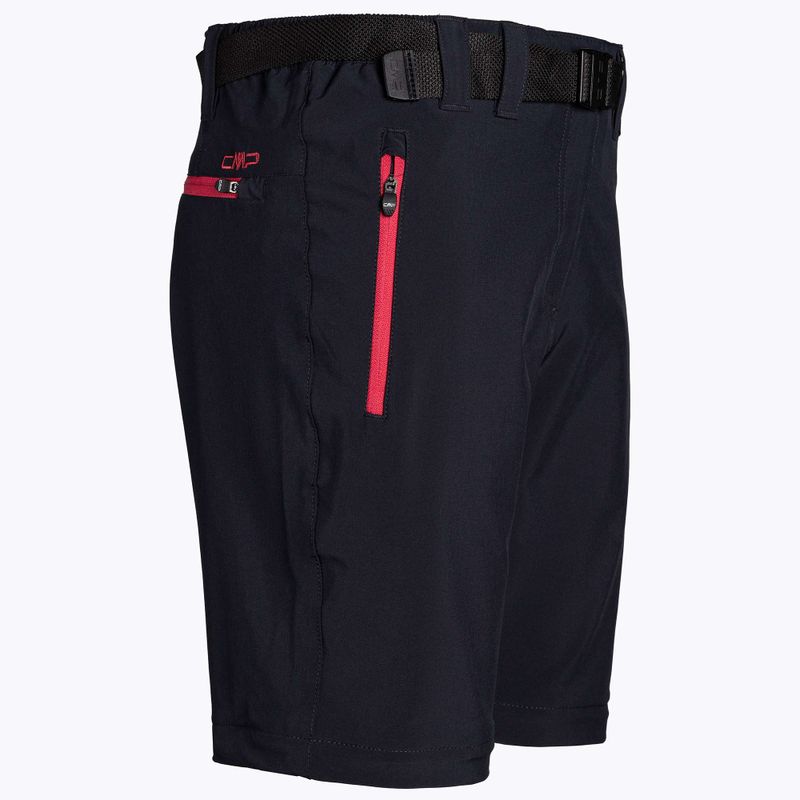Dámske trekingové nohavice CMP Zip Off black/pink 3T51446/05UG 3