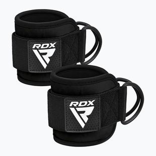 Popruhy s háčikom na členok RDX Gym Ankle Pro A4 black WAN-A4B-P