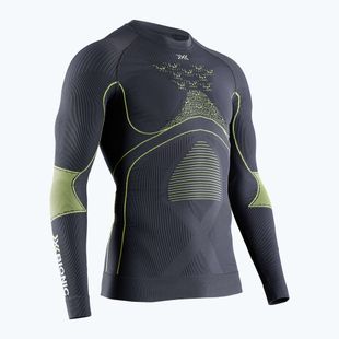 Pánska termoakčná mikina X-Bionic Energy Accumulator 4.0 charcoal/yellow