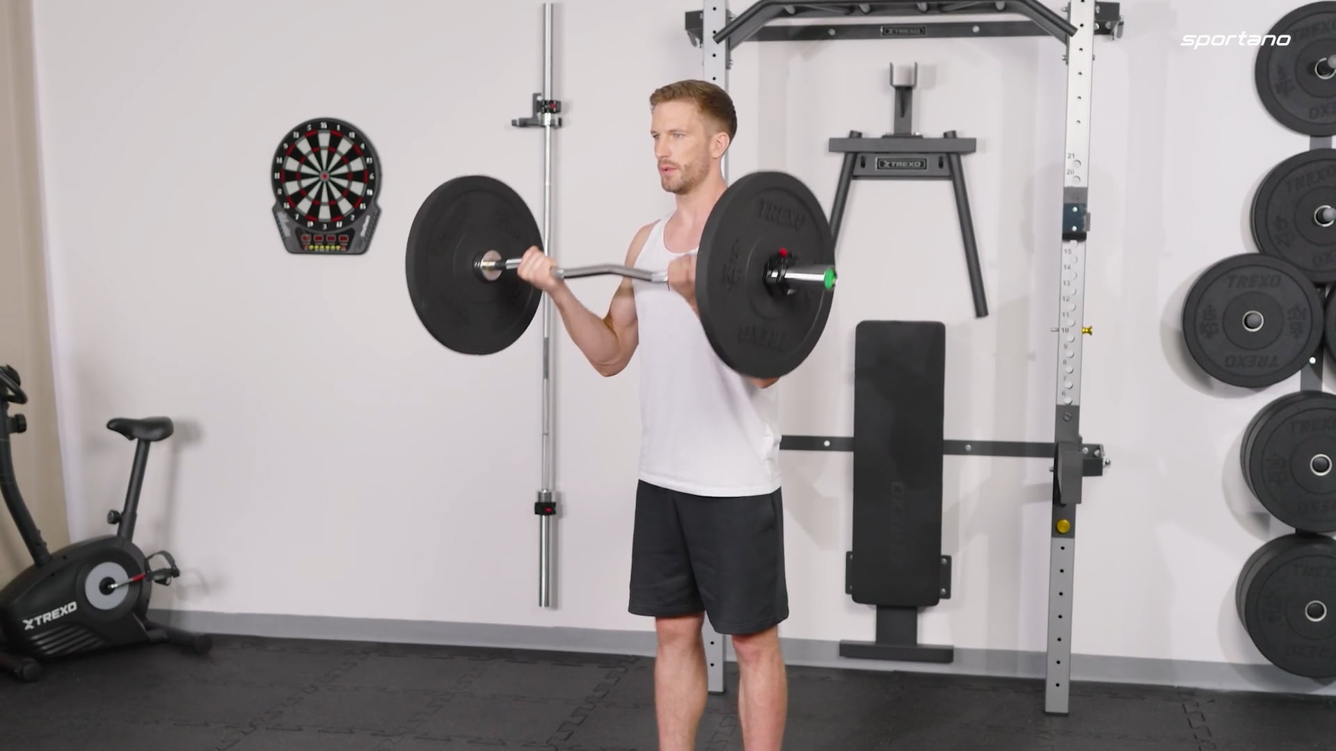 Olympijské nárazníkové závažia XTREXO čierne TRX-BMP5 5 kg